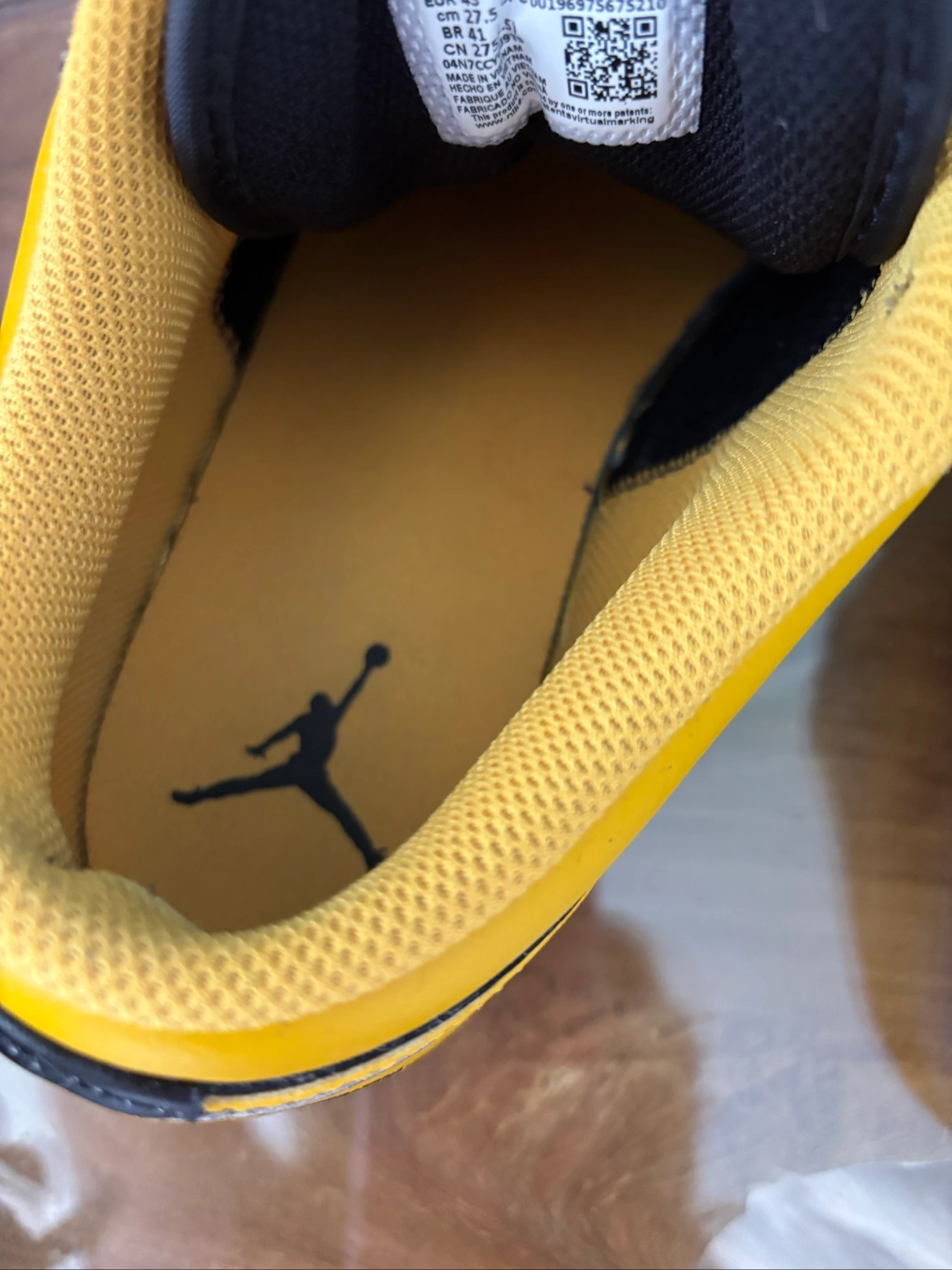 Zapatillas Nike Air Jordan low 1 amarillo negro – photo 7